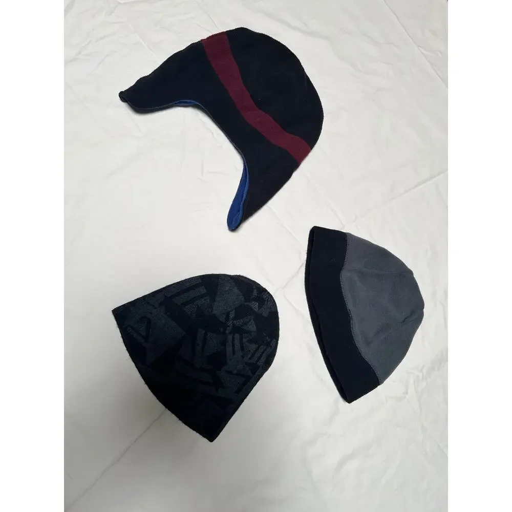 Kids Boys Beanie Hat Lot of 3 The Children’s Place Size 4-7 Fleece Race Car